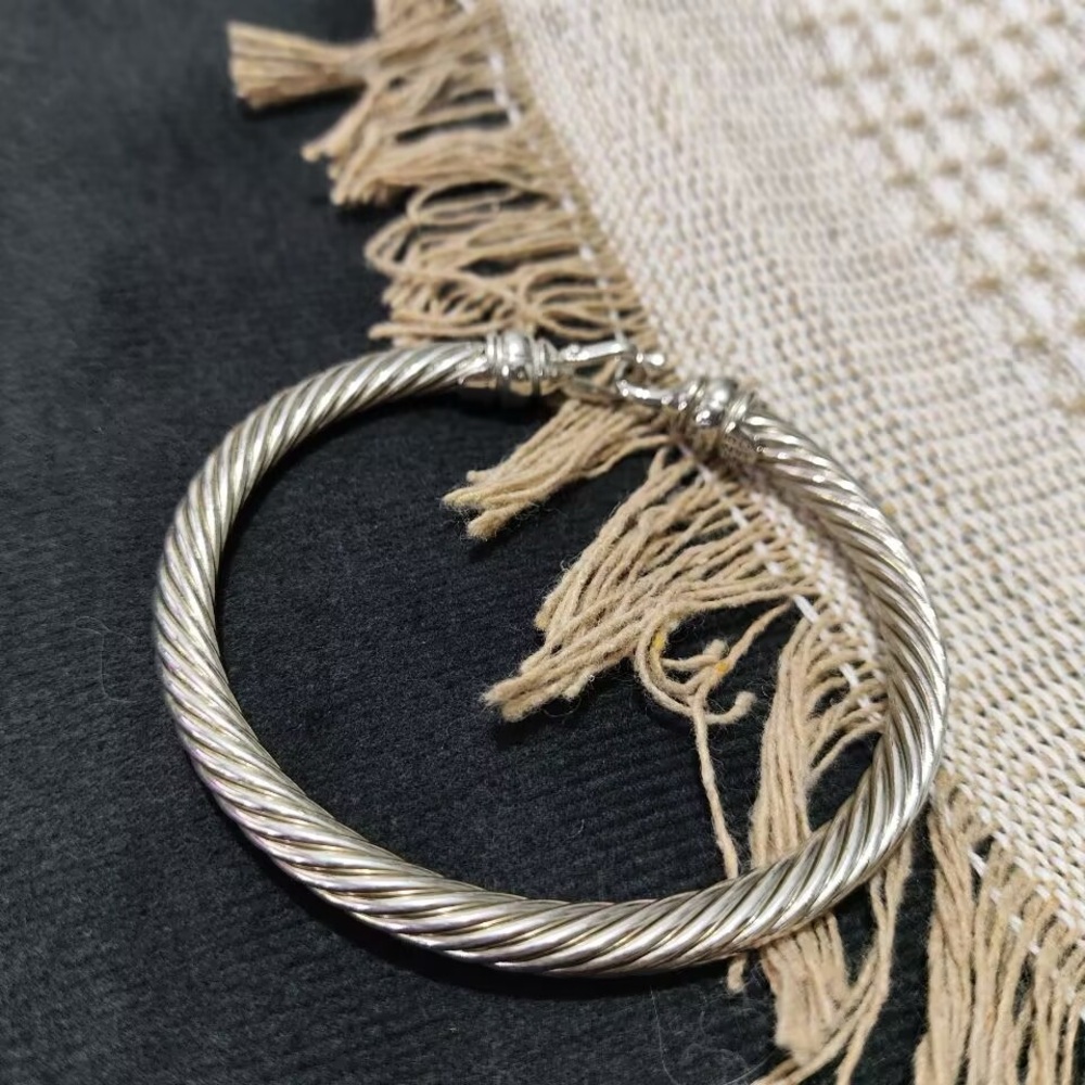 David Yurman Sterling Silver Classic Cable Hook-Clasp Bracelet